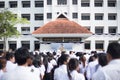 Crowds of mourners during Mourning Ceremony of King Bhimibol pass away