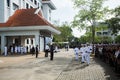 Crowds of mourners during Mourning Ceremony of King Bhimibol pass away