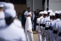 Crowds of mourners during Mourning Ceremony of King Bhimibol pass away