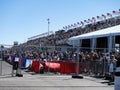 Crowds of people in Bleachers at the Reno Air Races Royalty Free Stock Photo