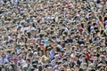 Crowds of people during Fallas Feast Royalty Free Stock Photo