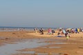 Crowds of people flock to Formby Beach, Liverpool during the current summer heatwave