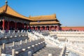 Crowds at Taihemen gate of imperial palace Forbidden City, Beijing China Royalty Free Stock Photo