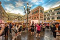 Macau, China - Apr 23, 2019: Venetian casino interior