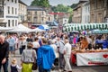 Stalls of the Frome Sunday Market in Market Place Royalty Free Stock Photo