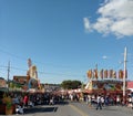 Crowds of People Walking the Midway at a Popular County Fair, Pennsylvania, USA