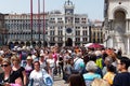 Pre Coronavirus Crowds in Saint Marks Square, Venice, Italy