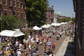 Crowds at summer street festival