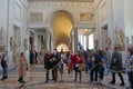 Crowds in the Vatican Museum