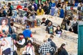 Crowds of visitors at Toronto Comicon event. Royalty Free Stock Photo
