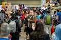 Crowds of visitors at Toronto Comicon event. Royalty Free Stock Photo