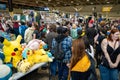 Crowds of visitors at Toronto Comicon event. Royalty Free Stock Photo