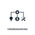 Crowdsourcing icon. Creative element design from content icons collection. Pixel perfect Crowdsourcing icon for web design, apps,