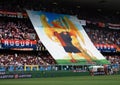 Crowdy stands during a football match of Genoa Cricket and Football club 1893, in Luigi Ferraris Stadium of Genoa, Genova Italy.