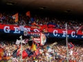 Crowdy stands during a football match of Genoa Cricket and Football club 1893, in Luigi Ferraris Stadium of Genoa, Genova Italy.