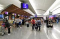 Check in counter 5, Taoyuan airport, Taipei, Taiwan Royalty Free Stock Photo