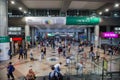 Crowed people at LRT Station Kuala Lumpur Central railway station Royalty Free Stock Photo