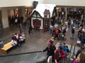 Crowed shopping mall North Park Dallas holiday