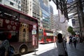 Crowed street in modern city Hongkong China Royalty Free Stock Photo