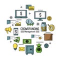 Crowfunding management infographic