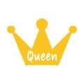 Crown vector icon illustration sign Royalty Free Stock Photo