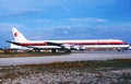 Crown Air Douglas DC-8-61 C FCMV CN 46038 LN 429 taken in March 1990 .