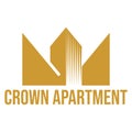crown apartment flat minimalist logo design Royalty Free Stock Photo