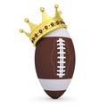 Crown on the ball for American football