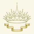 Crown with banner