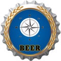 Crown cap with image for beer fizzy drinks