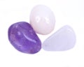 Crown chakra healing tumbled crystal set