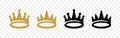 Crown, corona, coronet, diadem and coronal, graphic design