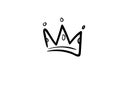Crown Doodle a hand drawn vector doodle illustration of a shiny crown Royalty Free Stock Photo