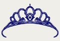 Crown. Doodle style