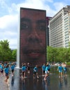 Crown fountain chicago Royalty Free Stock Photo