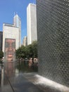 Crown Fountain cascade, Millennium Park Chicago
