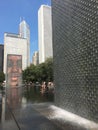 Crown Fountain cascade, Millennium Park Chicago Royalty Free Stock Photo