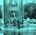 Crown Fountain in Chicago Royalty Free Stock Photo