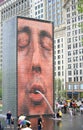 Crown fountain, chicago Royalty Free Stock Photo