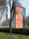 Crown Fountain In Chicago Millennium Park Royalty Free Stock Photo