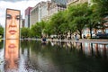 Crown fountain near Millenium park in Chicago , Illinois , United States of America