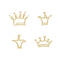 Crown four handwritten icons.