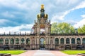 Crown gate in Dresdner Zwinger, Dresden, Germany Royalty Free Stock Photo