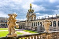 Crown gate in Dresdner Zwinger, Dresden, Germany Royalty Free Stock Photo