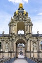 Crown gate in Dresdner Zwinger, Dresden, Germany Royalty Free Stock Photo