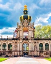 Crown gate in Dresdner Zwinger, Dresden, Germany Royalty Free Stock Photo