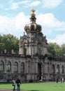 The Crown Gate, Kronentor, of the Zwinger on a sunny day in the fall, Dresden, Germany