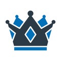 Crown, gold crown, Vector Icon which can easily modify