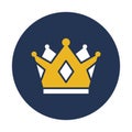 Crown, gold crown, Vector Icon which can easily modify