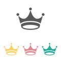 Crown icon, diadem, corona, king, queen